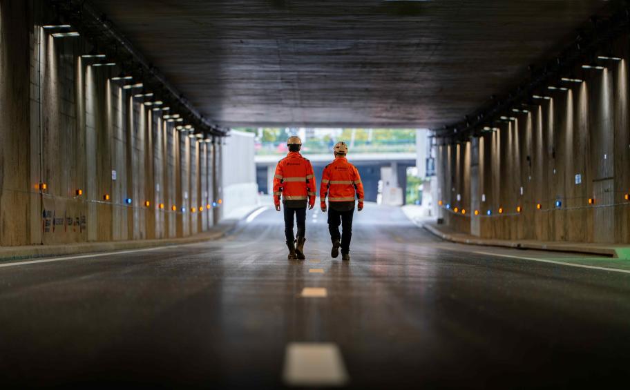 À Grenoble, sur la N87, Dorsalys a participé à la création d’une tranchée couverte connectée et intelligente 