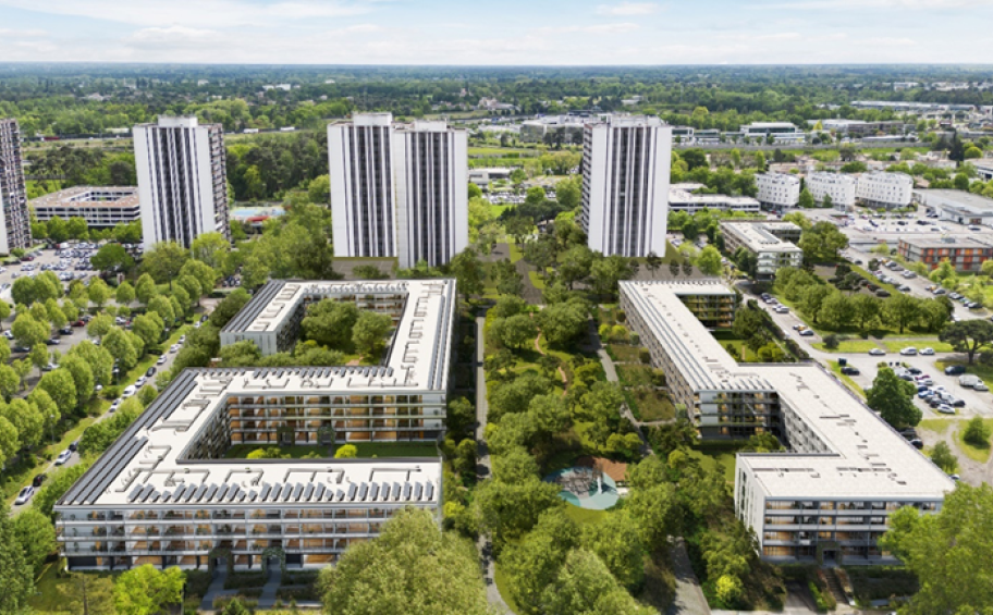 Réhabilitation en site occupé du quartier Saige : 360 logements en pleine transformation à Pessac (33)