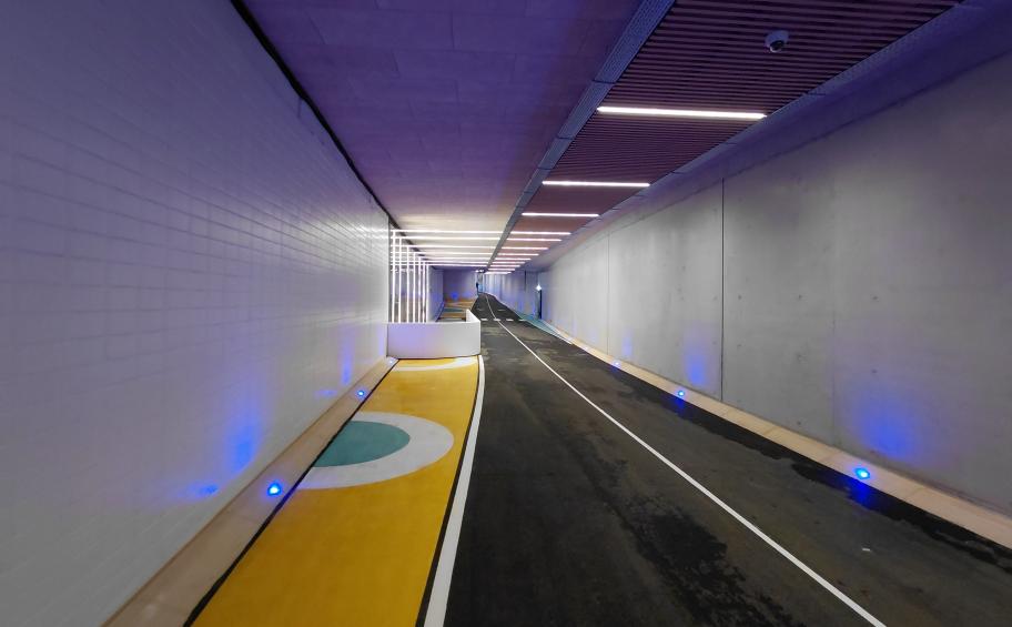 La plus grande piste cyclable sous tunnel de France, inaugurée à Montpellier 
