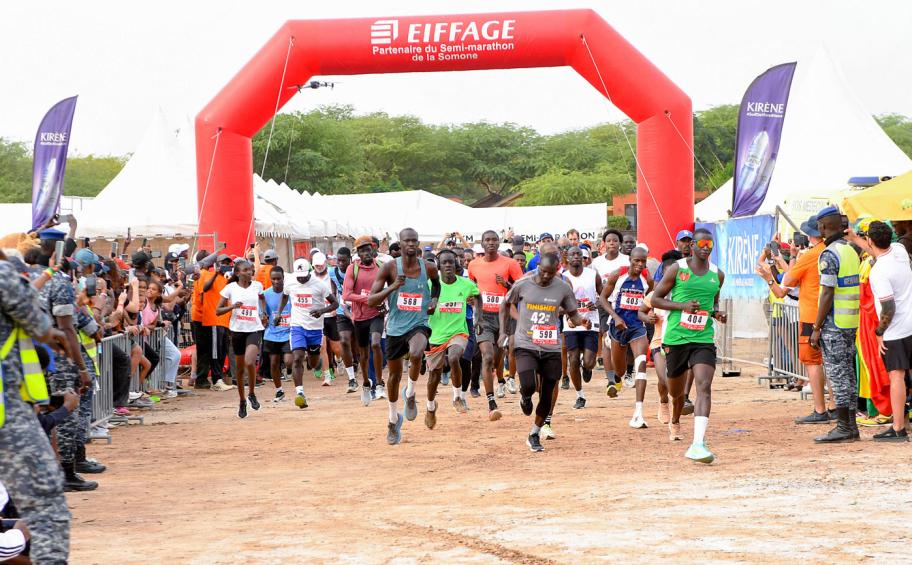 Over 1,800 runners took part in the 30th edition of the Somone half-marathon in Senegal