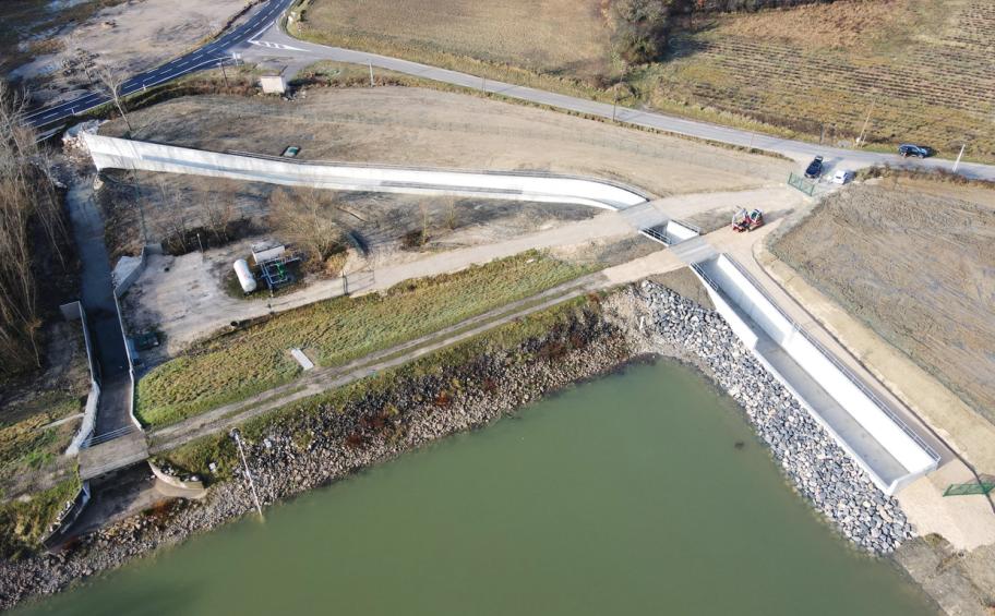 Eiffage Génie Civil and Forézienne resized the spillway of the Rustrel (84) reservoir