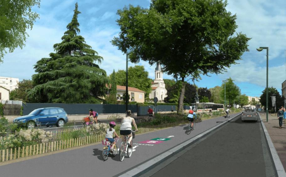 Eiffage Route au service des mobilités douces sur le projet des Voies Lyonnaises, à Oullins-Pierre-Bénite (69)