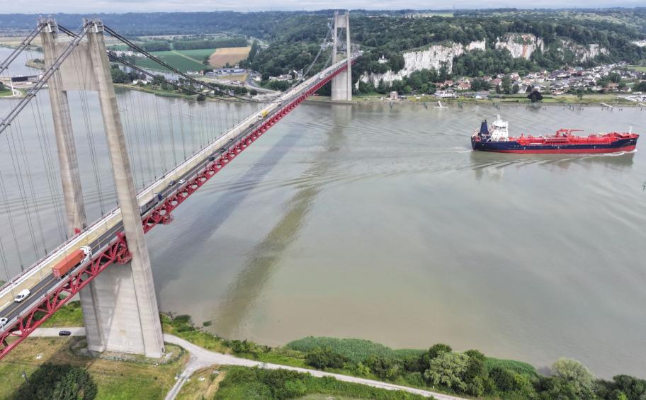 Aevia poursuit les travaux de réfection du pont de Tancarville (27/76)
