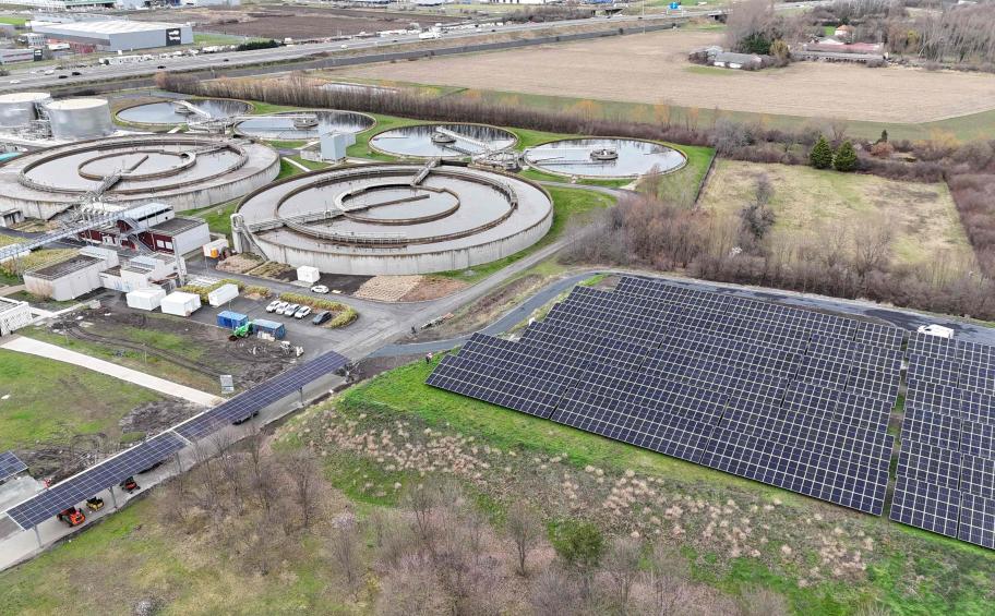 Eiffage Énergie Systèmes équipe la station d’épuration de Clermont-Ferrand d’une centrale photovoltaïque 
