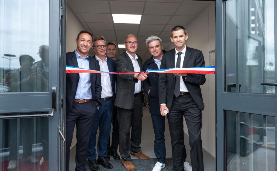 Inauguration de la nouvelle base-vie du chantier EPR2, à Penly (76)
