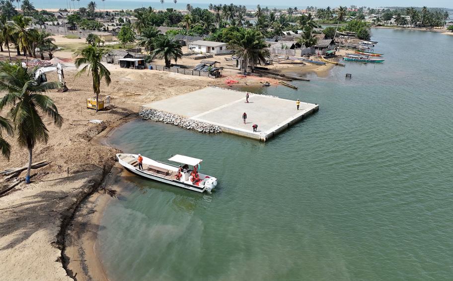 Trois nouveaux quais de service réalisés dans la ville de Grand-Lahou, en Côte d’Ivoire