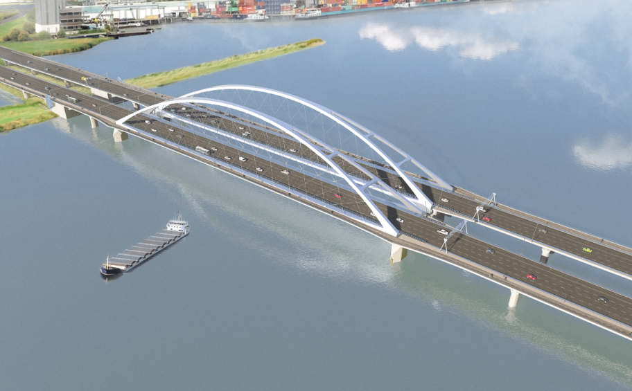 Eiffage remporte un contrat de construction de deux ouvrages métalliques du nouveau pont de la Merwede, Pays-Bas