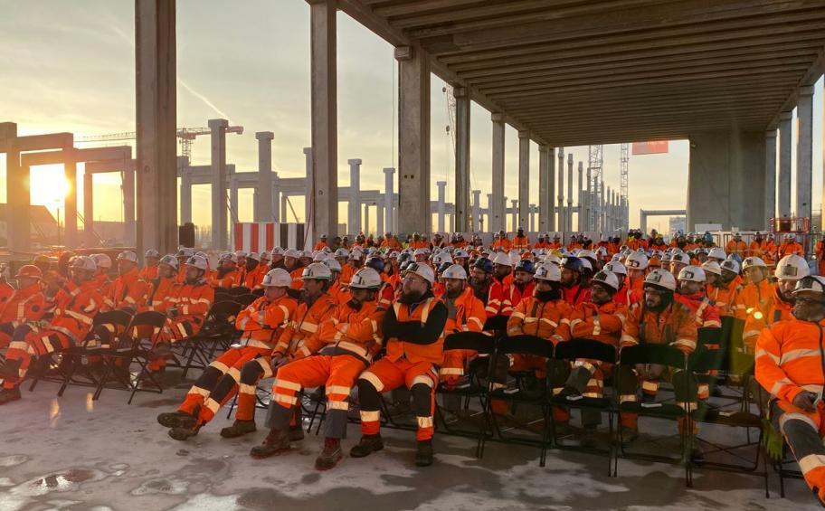 Plus de 300 participants à une journée sécurité sur le chantier du technicentre de maintenance à Villeneuve Prairie