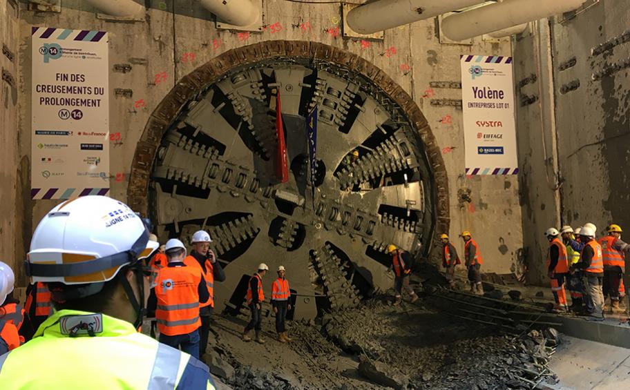 TBM « Yolène » completes the job on the northern stretch of Line 14