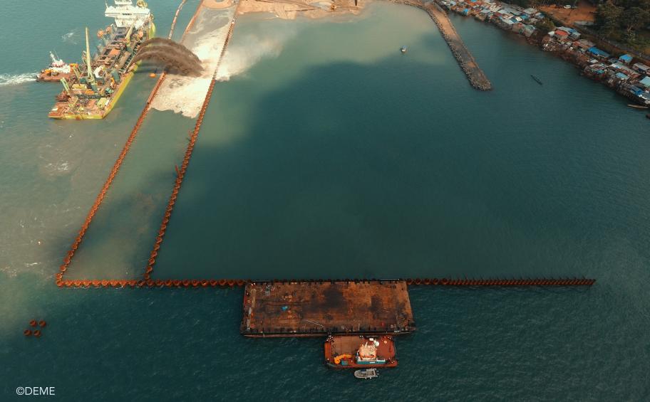 Sierra Leone : completion of pile- and sheet pile-driving works