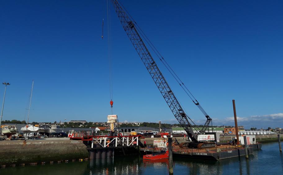 Eiffage Génie Civil strengthens the Norwegian quay at Dieppe
