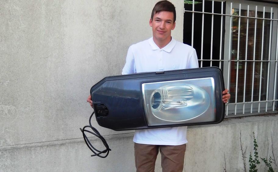 Kevin is 20 years and collects fixtures for street & roadway lighting