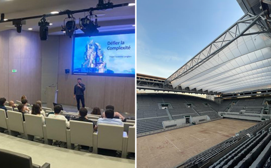 The students from the Builders engineering school in Caen (14) attended the project debriefing of "Suzanne Lenglen."