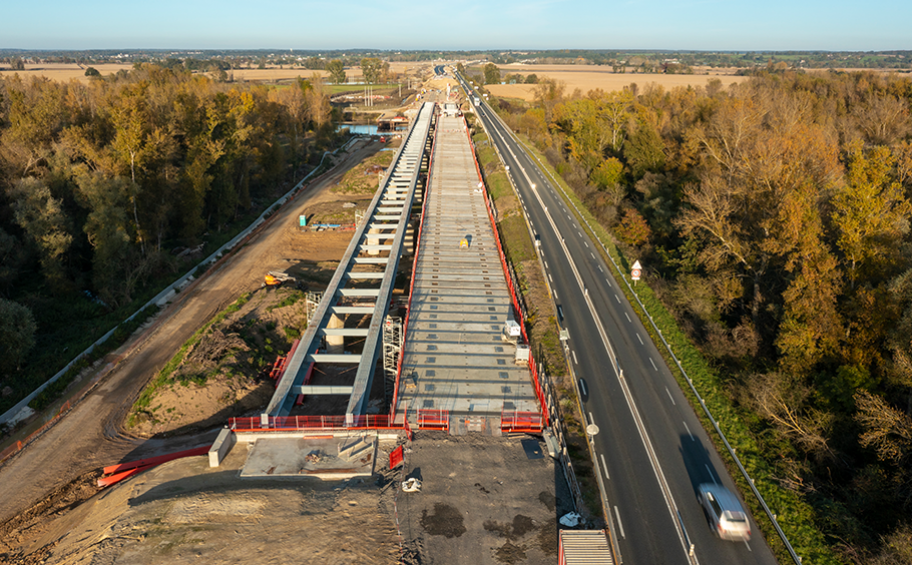 Construction of the future A79 nearly complete