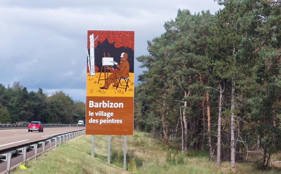 The motorway becomes an art gallery in motion