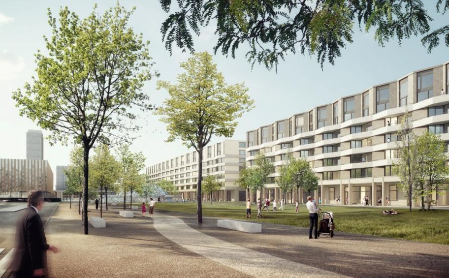 Priora AG, Swiss subsidiary of Eiffage Construction, realizes the residence Esplanade in Biel.