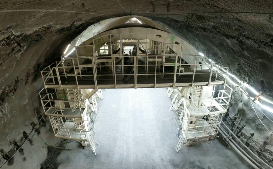 In the SMP4 Lyon-Turin tunnel, Eiffage Génie Civil are carrying out the final phases of the works