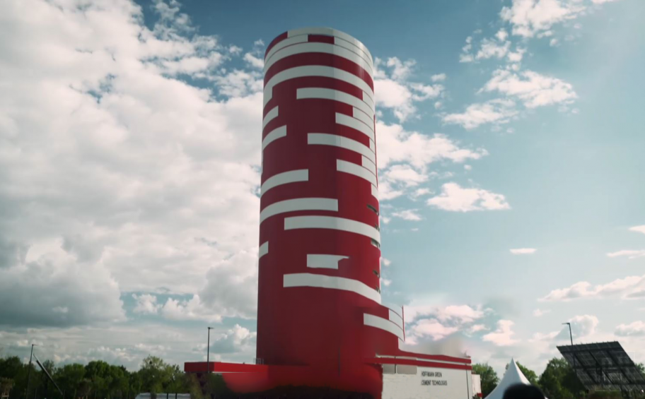 At Bournezeau (85), Eiffage Génie Civil took part in the inauguration of the vertical H2 carbon-free cement plant.