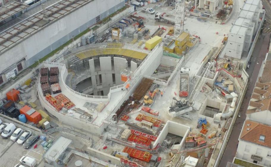 As a group, Eiffage Génie Civil has completed the concreting of the Saint-Maur-Créteil station shelf