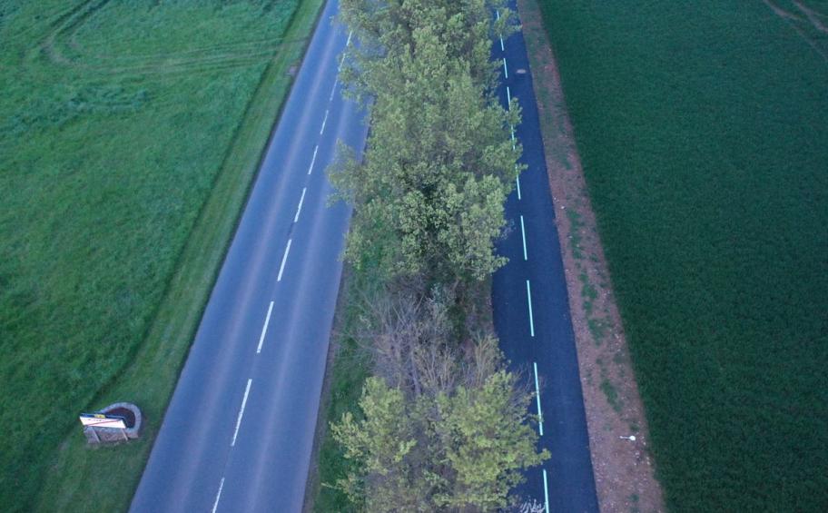 L'enrobé Biophalt® et la peinture photoluminescente Luminokrom® forme une combinaison gagnante près de Caen (14)