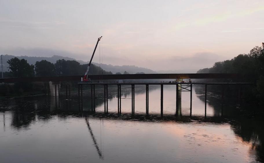 Eiffage Génie Civil is building the western bypass of Agen: "le barreau de Camélat"