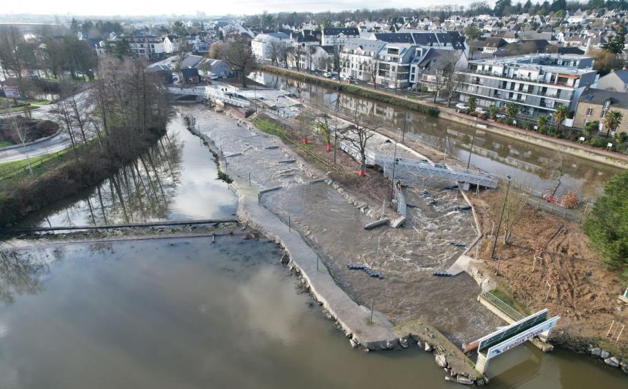 In Cesson-Sévigné (35), Eiffage Génie Civil delivered the new whitewater stadium
