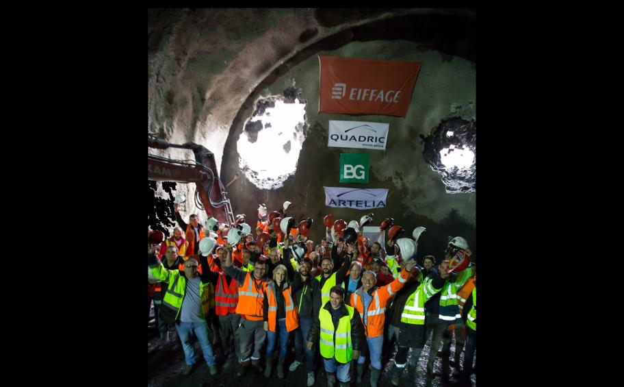 Nouvelle étape franchie sur le chantier du tunnel du Chambon