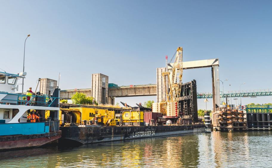 Eiffage Métal took part in the renovation and lengthening of the Méricourt lock (78)