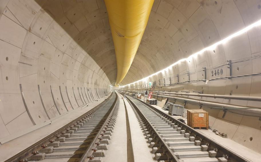 A new record broken by Eiffage Rail: 1,000 m of track completed in 5 days on the EOLE project!