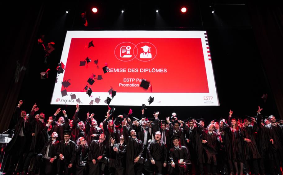 Remise des diplômes pour la promotion 2015 de l’ESTP Paris, parrainée par Eiffage