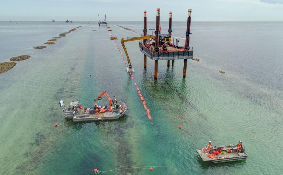 In Normandy, ETMF completes the installation of the second export cable for the future Calvados wind farm
