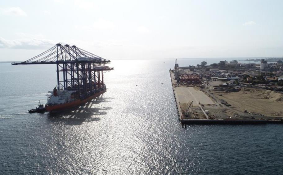 The first ship docks in Sierra Leone