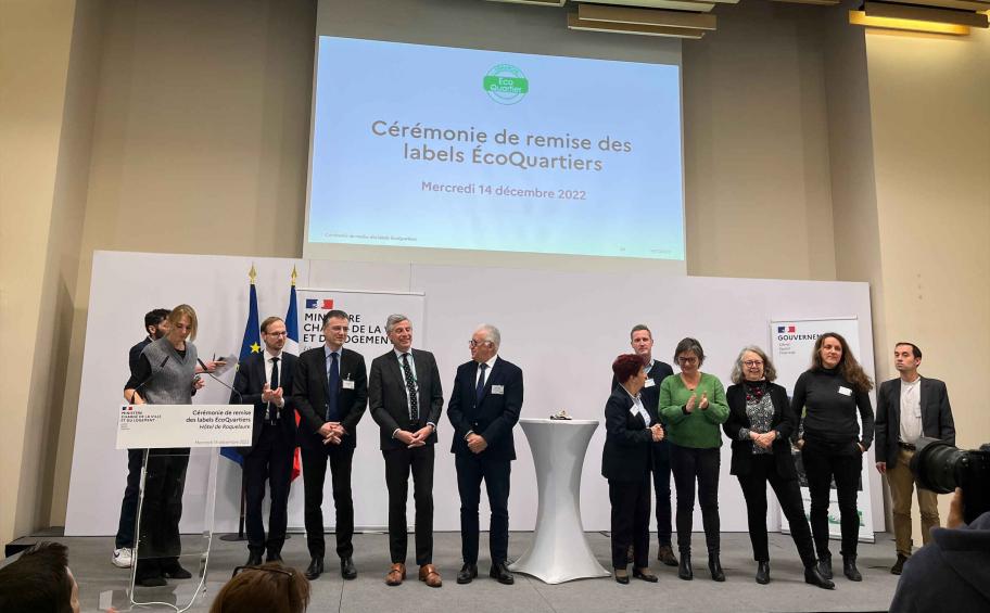 The Ministry of Ecological Transition awards the "EcoNeighbourhood - stage 2" label to two major operations by Eiffage Aménagement