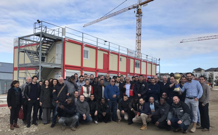 The World Cup at the Maison du Handball worksite