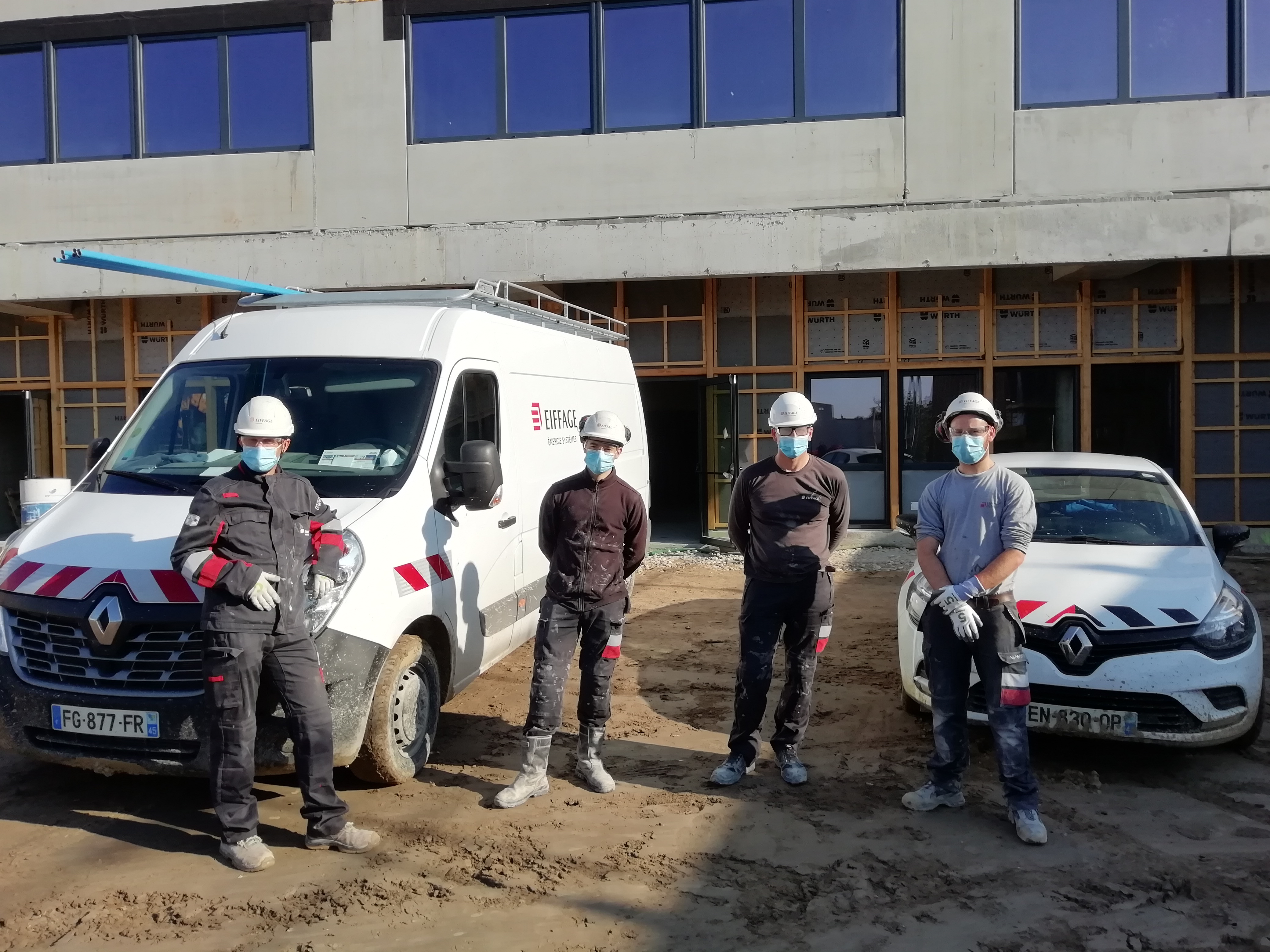 Eiffage Énergie Systèmes’ teams resume work on the Nord Orléans junior high school project (45)