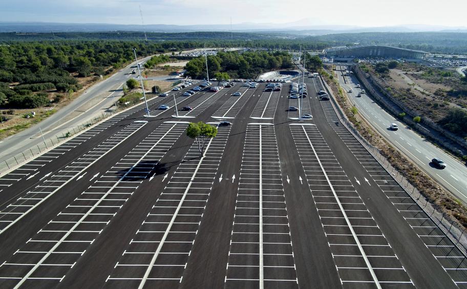 Eiffage Route a réalisé, en 3 mois, le parking de 1 320 places de la gare TGV d’Aix-en-Provence