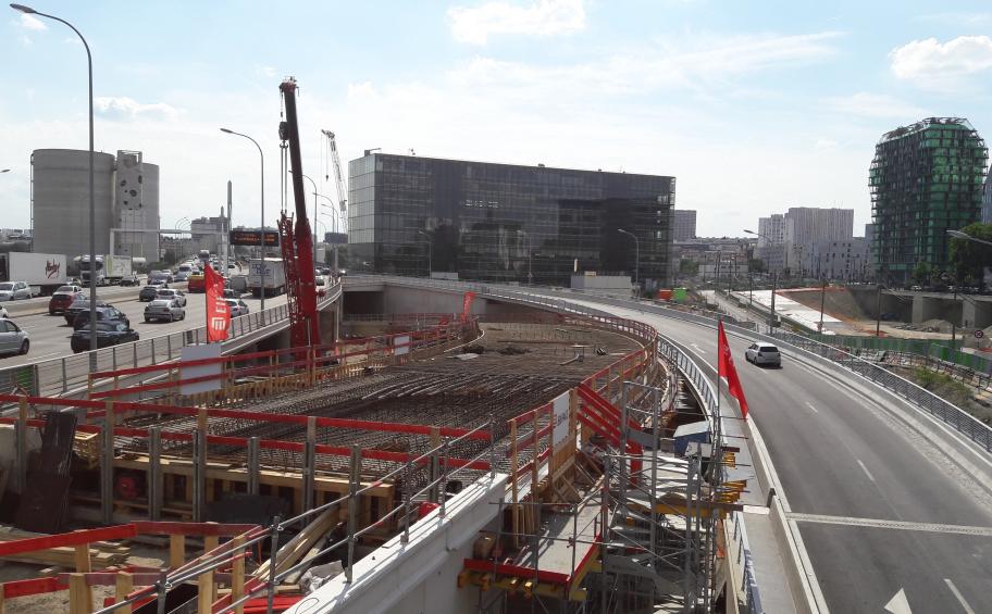 Work goes ahead on Quai d’Ivry interchange