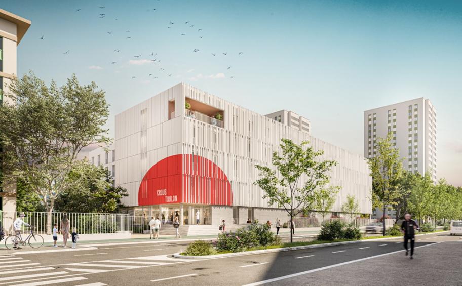 Eiffage Construction lays the foundation stone for a 200-unit CROUS university residence in Toulon (83)