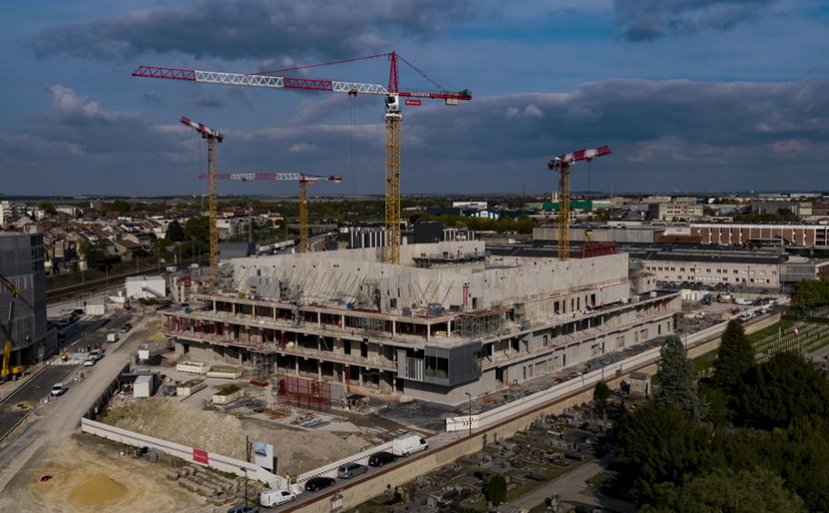 Structural work completed for the REIMS ARENA events hall project