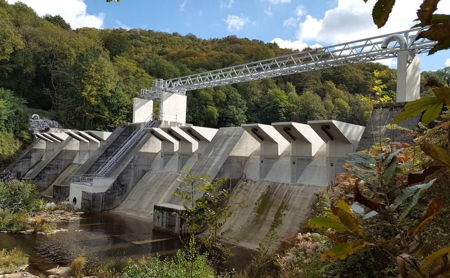 Eiffage Génie Civil livre un évacuateur de crue sur le barrage de Record