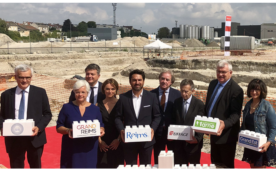 Laying the Cornerstone for Reims Arena