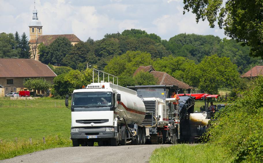 Le procédé routier exclusif Recyclean® déployé dans le Jura