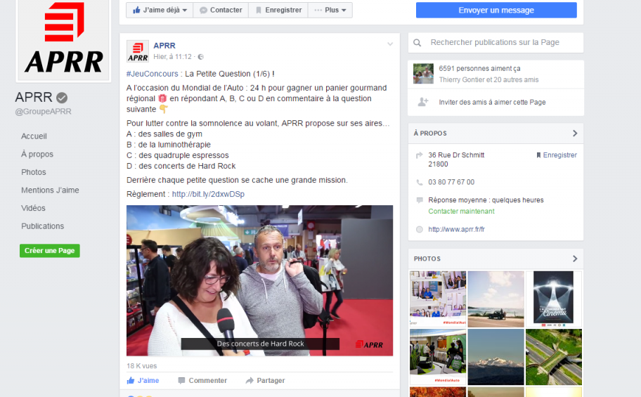 Jouez à la Petite Question avec APRR